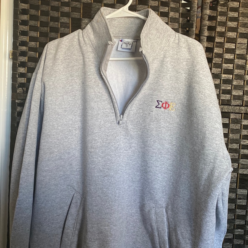 Brand-new never worn 1/4 zip Men XL grey SIGEP Sweatshirt